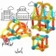 Blocuri magnetice cu lumini, 52 elemente, Ricokids RK-767