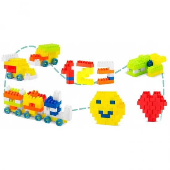 Blocuri mari tip lego, 300 bucati, Ricokids RK-761 - Multicolore Blocuri mari tip lego, 300 bucati, Ricokids RK-761 - Multicolore