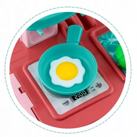 Bucatarie 3 in 1 cu accesorii incluse Ricokids 772900 - Roz Bucatarie 3 in 1 cu accesorii incluse Ricokids 772900 - Roz