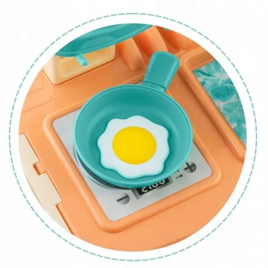 Bucatarie 3 in 1 cu accesorii incluse Ricokids 772901 - Turcoaz Bucatarie 3 in 1 cu accesorii incluse Ricokids 772901 - Turcoaz