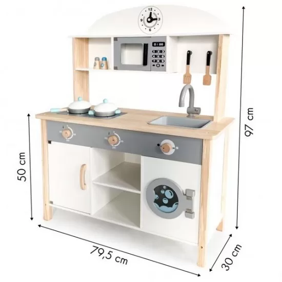 Bucatarie copii din lemn Ecotoys TL89041 Bucatarie copii din lemn Ecotoys TL89041