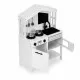 Bucatarie din lemn cu accesorii Ecotoys PLK563 - Alb Bucatarie din lemn cu accesorii Ecotoys PLK563 - Alb