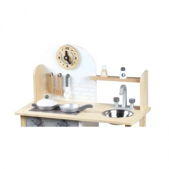 Bucatarie din lemn cu accesorii Ecotoys TL80021 Bucatarie din lemn cu accesorii Ecotoys TL80021
