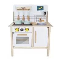 Bucatarie copii din lemn Ecotoys cu sunete CA12093