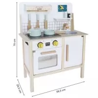 Bucatarie copii din lemn Ecotoys cu sunete CA12093
