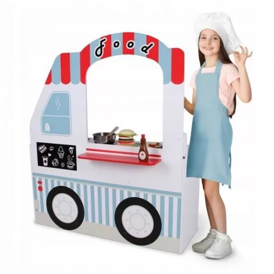 Bucatarie copii din lemn Ecotoys Food Truck Bucatarie copii din lemn Ecotoys Food Truck