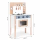 Bucatarie din lemn pentru copii cu accesorii, 48 x 26 x 77 cm, Ecotoys Bucatarie din lemn pentru copii cu accesorii, 48 x 26 x 77 cm, Ecotoys