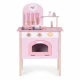 Bucatarie din lemn pentru copii cu accesorii, 48 x 26 x 76.5 cm, Ecotoys, roz Bucatarie din lemn pentru copii cu accesorii, 48 x 26 x 76.5 cm, Ecotoys, roz