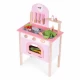 Bucatarie din lemn pentru copii cu accesorii, 48 x 26 x 76.5 cm, Ecotoys, roz Bucatarie din lemn pentru copii cu accesorii, 48 x 26 x 76.5 cm, Ecotoys, roz