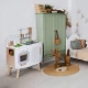 Bucatarie din lemn pentru copii cu accesorii, 58 x 29 x 73 cm, Ecotoys Bucatarie din lemn pentru copii cu accesorii, 58 x 29 x 73 cm, Ecotoys