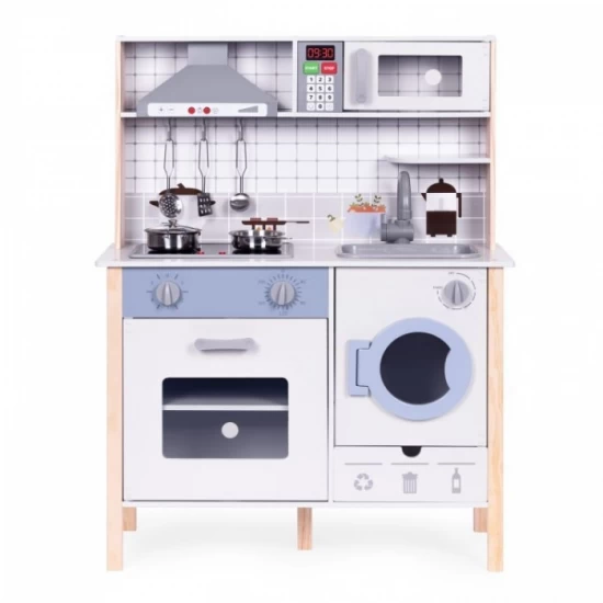 Bucatarie din lemn pentru copii cu accesorii, 70 x 30 x 93 cm, Ecotoys Bucatarie din lemn pentru copii cu accesorii, 70 x 30 x 93 cm, Ecotoys