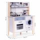 Bucatarie din lemn pentru copii cu accesorii, 70 x 30 x 93 cm, Ecotoys Bucatarie din lemn pentru copii cu accesorii, 70 x 30 x 93 cm, Ecotoys