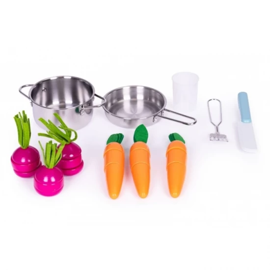 Bucatarie din lemn pentru copii cu accesorii, 74 x 29.5 x 96 cm, Ecotoys Bucatarie din lemn pentru copii cu accesorii, 74 x 29.5 x 96 cm, Ecotoys