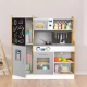 Bucatarie din lemn pentru copii cu accesorii, 90.3 x 31 x 90 cm, Ecotoys Bucatarie din lemn pentru copii cu accesorii, 90.3 x 31 x 90 cm, Ecotoys