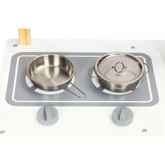Bucatarie din lemn pentru copii cu accesorii Ecotoys PH02C005 Bucatarie din lemn pentru copii cu accesorii Ecotoys PH02C005