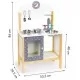 Bucatarie din lemn pentru copii cu accesorii Ecotoys PH02C005 Bucatarie din lemn pentru copii cu accesorii Ecotoys PH02C005