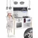 Bucatarie din lemn pentru copii cu sunete si lumini Ricokids RC-846 Bucatarie din lemn pentru copii cu sunete si lumini Ricokids RC-846
