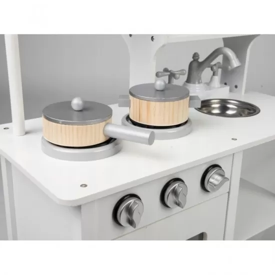 Bucatarie din lemn pentru copii Ricokids 7800 - Alb Bucatarie din lemn pentru copii Ricokids 7800 - Alb