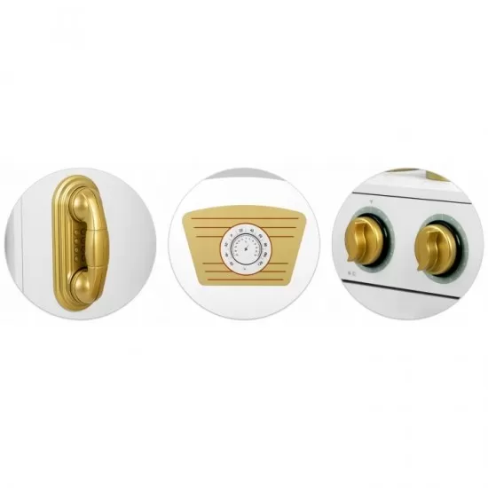 Bucatarie din lemn pentru copii cu frigider Ricokids Bucatarie din lemn pentru copii cu frigider Ricokids