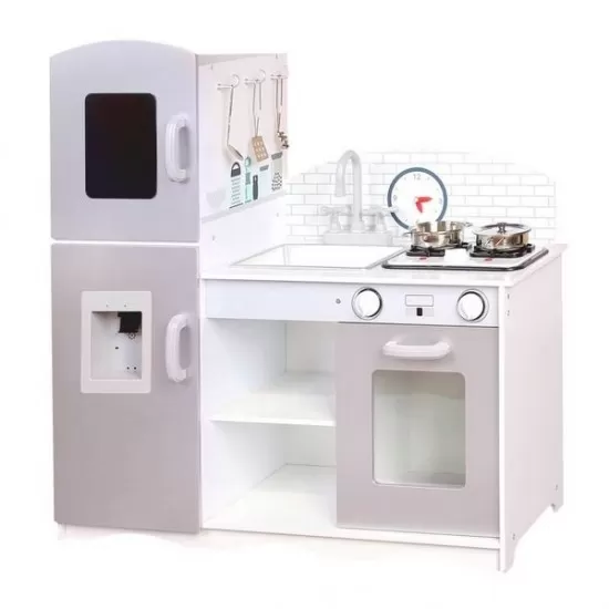 Bucatarie copii din lemn XXL Ecotoys cu accesorii Bucatarie copii din lemn XXL Ecotoys cu accesorii