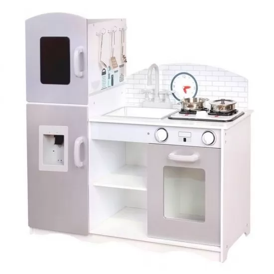 Bucatarie copii din lemn XXL Ecotoys cu accesorii Bucatarie copii din lemn XXL Ecotoys cu accesorii