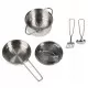 Bucatarie copii din lemn Ecotoys cu accesorii aluminiu Bucatarie copii din lemn Ecotoys cu accesorii aluminiu