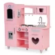 Bucatarie mare din lemn pentru copii cu sunete si accesorii Ecotoys Bucatarie mare din lemn pentru copii cu sunete si accesorii Ecotoys