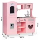 Bucatarie mare din lemn pentru copii cu sunete si accesorii Ecotoys Bucatarie mare din lemn pentru copii cu sunete si accesorii Ecotoys