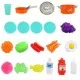 Bucatarie pentru copii cu sunete si lumini LED Ecotoys HC493096 - Albastru Bucatarie pentru copii cu sunete si lumini LED Ecotoys HC493096 - Albastru