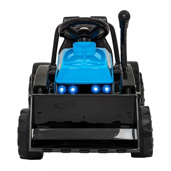 Buldozer electric cu cupa mobila ZP1001B, roti si scaun din plastic, 86x40x42 cm, putere 25W - Albastru Buldozer electric cu cupa mobila ZP1001B, roti si scaun din plastic, 86x40x42 cm, putere 25W - Albastru