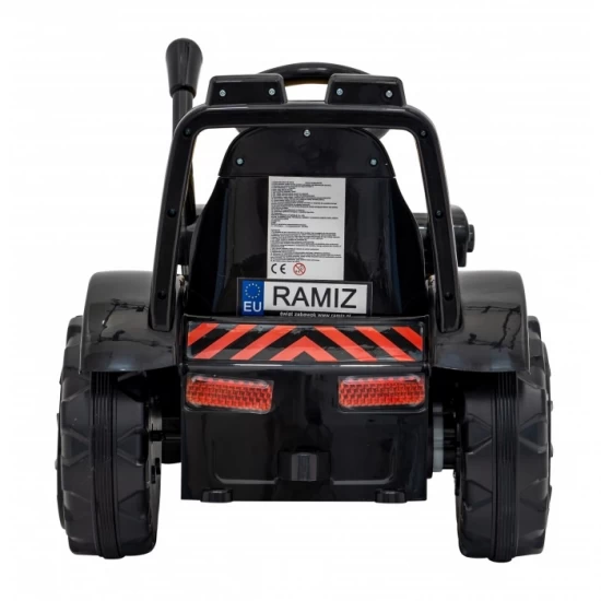 Buldozer electric cu cupa mobila ZP1001B, roti si scaun din plastic, 86x40x42 cm, putere 25W - Galben Buldozer electric cu cupa mobila ZP1001B, roti si scaun din plastic, 86x40x42 cm, putere 25W - Galben
