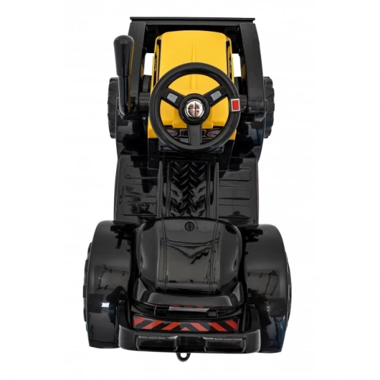 Buldozer electric cu cupa mobila ZP1001B, roti si scaun din plastic, 86x40x42 cm, putere 25W - Galben Buldozer electric cu cupa mobila ZP1001B, roti si scaun din plastic, 86x40x42 cm, putere 25W - Galben