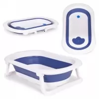 Cadita de baie cu dop de scurgere Ecotoys HA-B27 - Albastru