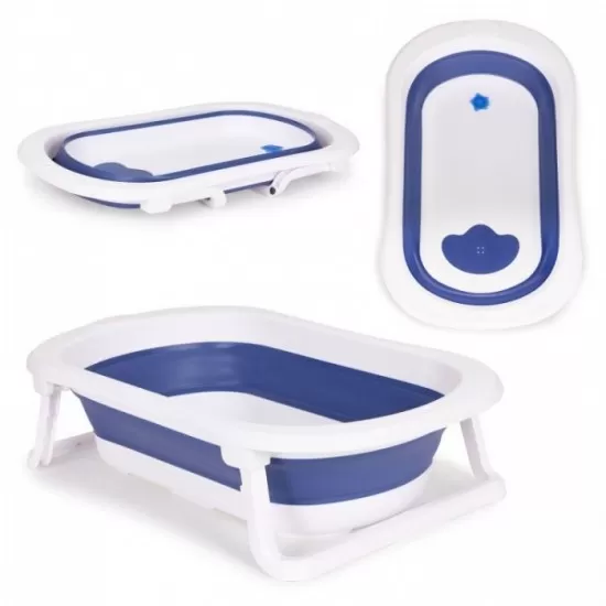 Cadita de baie cu dop de scurgere Ecotoys HA-B27 - Albastru Cadita de baie cu dop de scurgere Ecotoys HA-B27 - Albastru