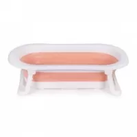 Cadita de baie cu dop de scurgere Ecotoys HA-B27 - Roz