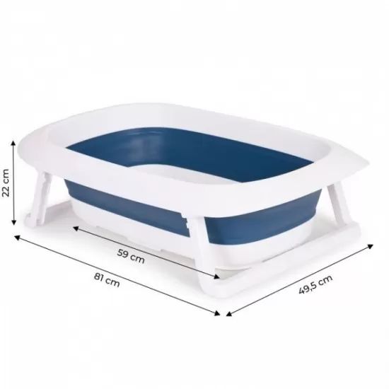 Cadita de baie cu dop de scurgere Ecotoys HA-B31 - Albastru Cadita de baie cu dop de scurgere Ecotoys HA-B31 - Albastru