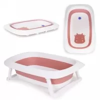 Cadita de baie cu dop de scurgere Ecotoys HA-B31 - Roz