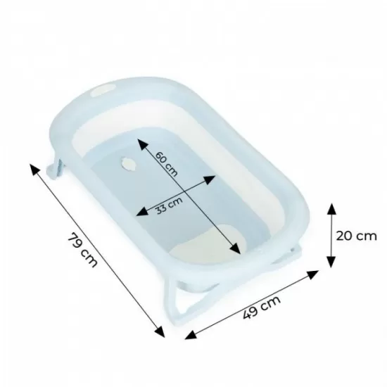 Cadita de baie cu dop de scurgere Ecotoys HA-B37 - Gri Cadita de baie cu dop de scurgere Ecotoys HA-B37 - Gri