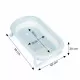 Cadita de baie cu dop de scurgere Ecotoys HA-B37 - Gri Cadita de baie cu dop de scurgere Ecotoys HA-B37 - Gri