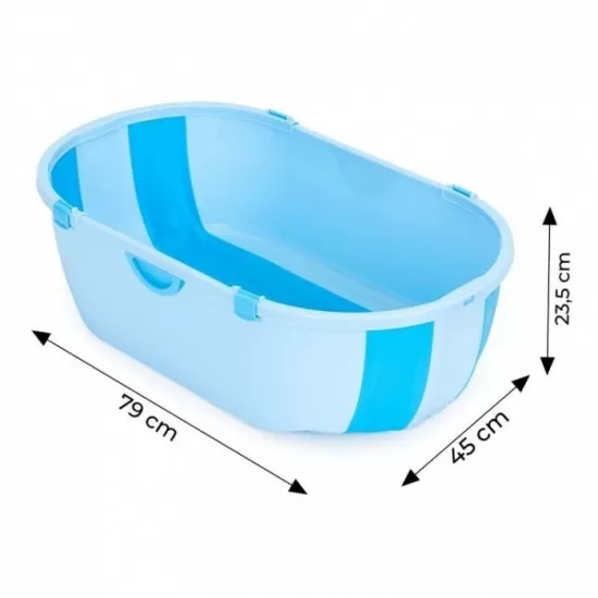Cadita de baie cu dop de scurgere Ecotoys HA-B46 - Albastru Cadita de baie cu dop de scurgere Ecotoys HA-B46 - Albastru