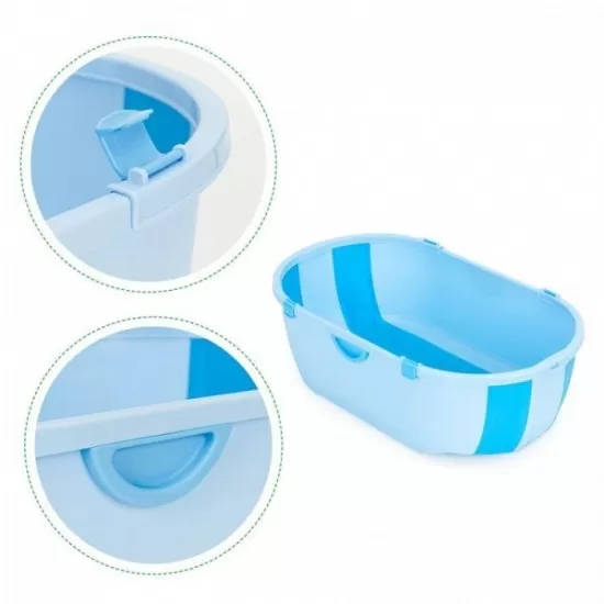 Cadita de baie cu dop de scurgere Ecotoys HA-B46 - Albastru Cadita de baie cu dop de scurgere Ecotoys HA-B46 - Albastru