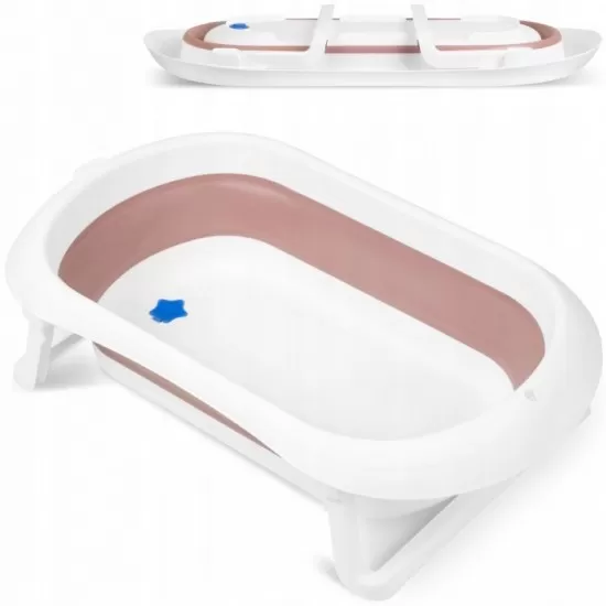 Cadita de baie cu dop de scurgere Ricokids RK-281 - Roz Cadita de baie cu dop de scurgere Ricokids RK-281 - Roz