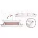 Cadita de baie cu dop de scurgere Ricokids RK-281 - Roz Cadita de baie cu dop de scurgere Ricokids RK-281 - Roz