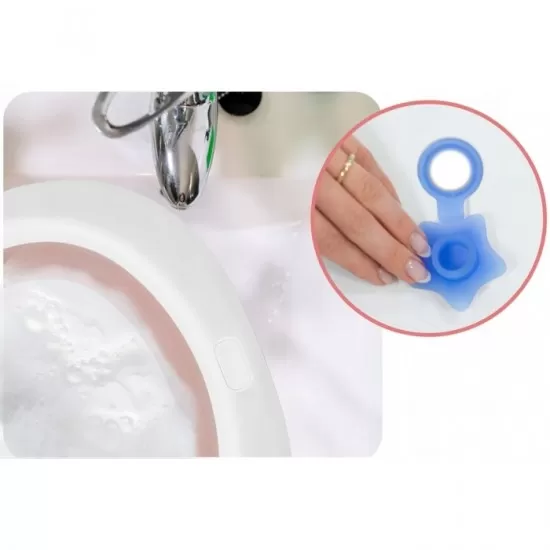 Cadita de baie cu dop de scurgere Ricokids RK-281 - Roz Cadita de baie cu dop de scurgere Ricokids RK-281 - Roz
