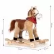 Calut balansoar cu roti, sunete si coada in miscare Ecotoys XL-106W - Bej Calut balansoar cu roti, sunete si coada in miscare Ecotoys XL-106W - Bej