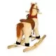 Calut balansoar cu sunete si coada in miscare Ecotoys XL-106 - Bej Calut balansoar cu sunete si coada in miscare Ecotoys XL-106 - Bej