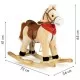 Calut balansoar cu sunete si coada in miscare Ecotoys XL-106 - Bej Calut balansoar cu sunete si coada in miscare Ecotoys XL-106 - Bej