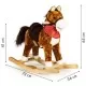 Calut balansoar cu sunete si coada in miscare Ecotoys XL-106 - Maro Calut balansoar cu sunete si coada in miscare Ecotoys XL-106 - Maro