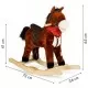 Calut balansoar cu sunete si coada in miscare Ecotoys XL-106 - Ciocolatiu Calut balansoar cu sunete si coada in miscare Ecotoys XL-106 - Ciocolatiu