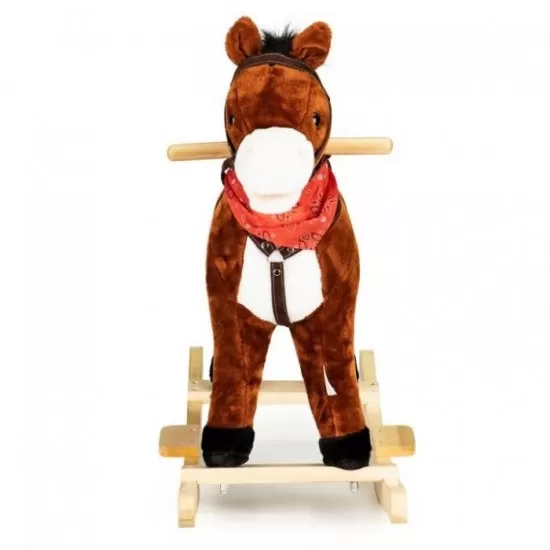 Calut balansoar cu sunete si coada in miscare Ecotoys XL-106 - Ciocolatiu Calut balansoar cu sunete si coada in miscare Ecotoys XL-106 - Ciocolatiu